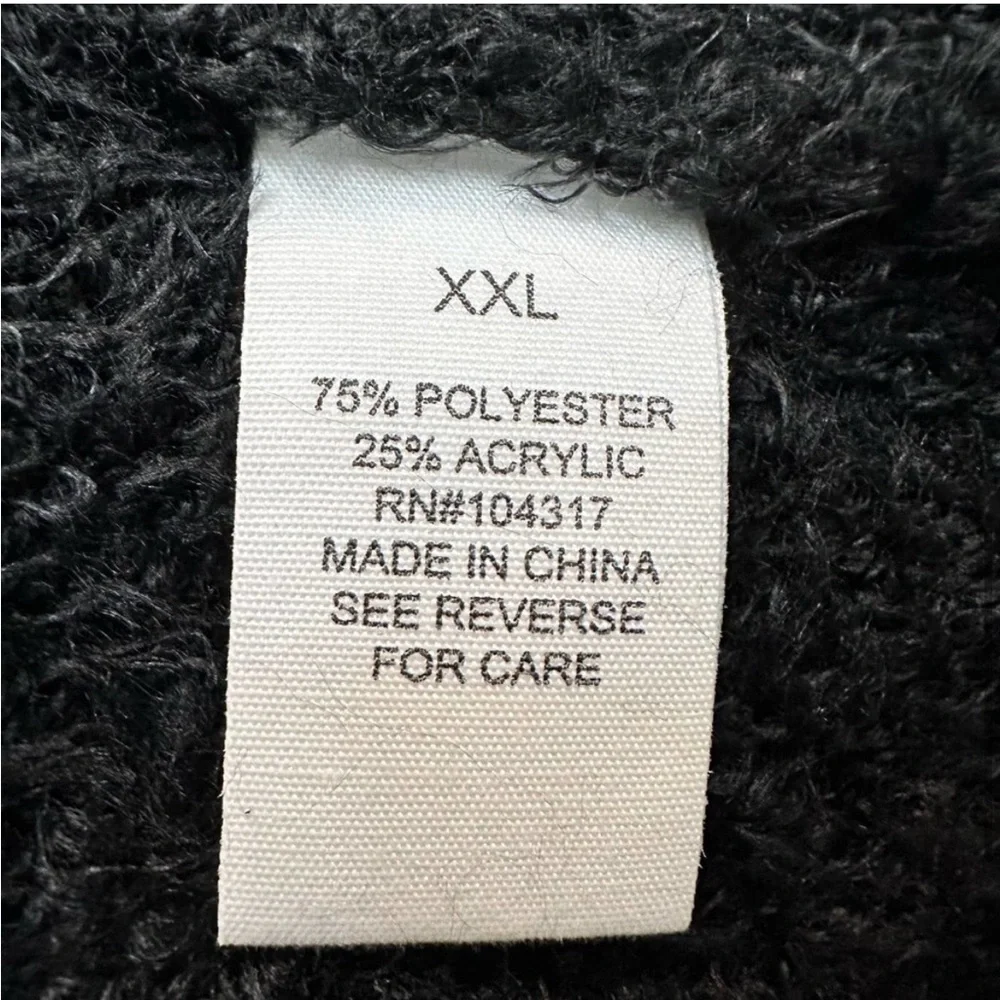 Planet Gold Open ((choker style)) Neckline Sweater Dress Mohair Style XXL Black - Picture 7 of 9